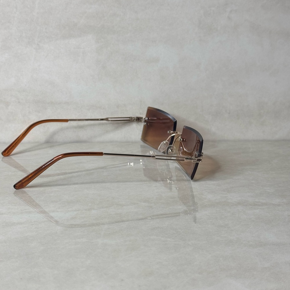 Bundle Deal. Brown Rectangular And Oval Sunglasses - image 4